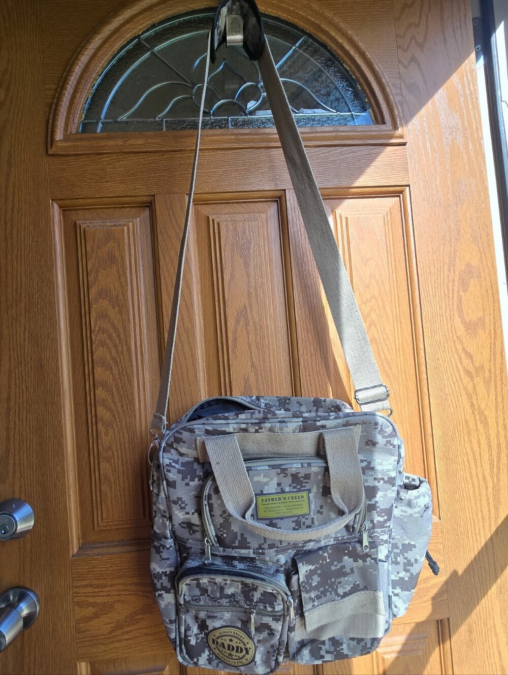 Daddy Diaper Bag Military Style Digital Camo Tactical Messenger Lil